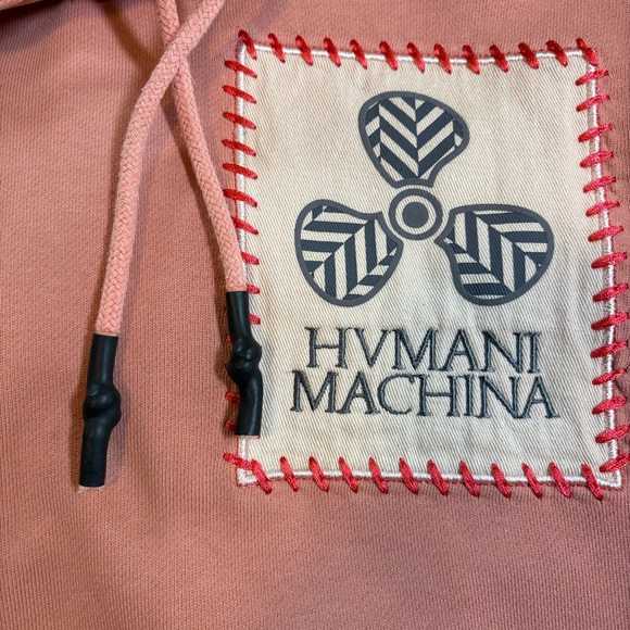 MCQ Alexander McQueen In Dust appliquéd cotton-jersey hoodie - Picture 9 of 17